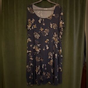 Blue Floral Dress